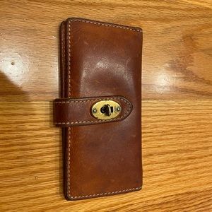 Fossil leather wallet